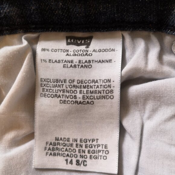 Levi's Women's 515 Boot Cut Jeans Size14 s/c dark blue (indigo) - Picture 4 of 10